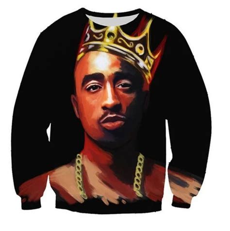 2018 New Fashion 3d Sweatshirts Legend Rapper Tupac 2pac Printed Menw