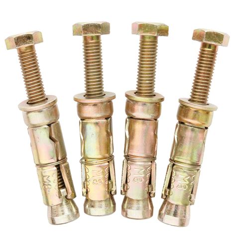 Anchor Bolts 8mm X 65mm 4 Pack Fencing Garden Fencing