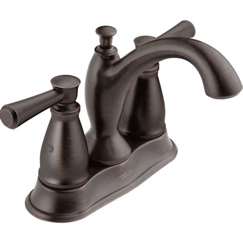 Choose the bathroom sink faucet that is right for you. Delta Linden 4 in. Centerset 2-Handle Bathroom Faucet in ...