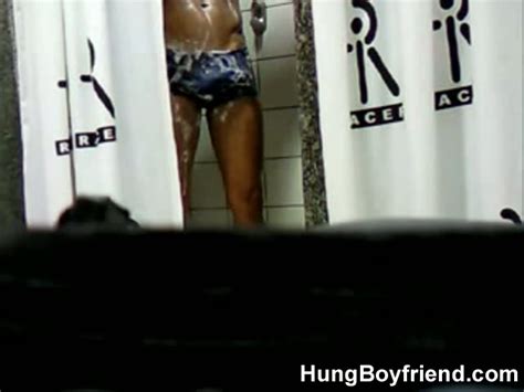 Guy Secretly Watches While His Hung Roommate Takes A Shower