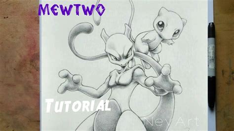 Tutorial¿cómo Dibujar A Mewtwohow To Draw Mewtwoby Nevart Youtube