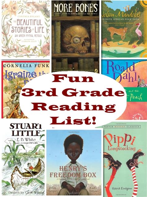 Printable 3rd Grade Reading List