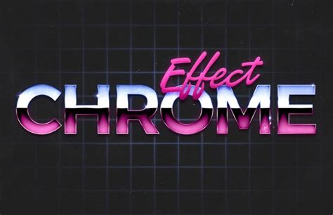 80s Retro Chrome Text Effect Free Download Freebiesjedi