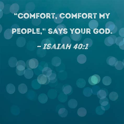 Isaiah 401 Comfort Comfort My People Says Your God