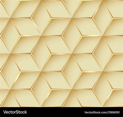 Abstract Gold Geometric 3d Texture Background Vector Image