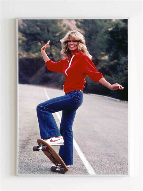 Remembering Charlies Angels Farrah Fawcett Poster High Quality Resin