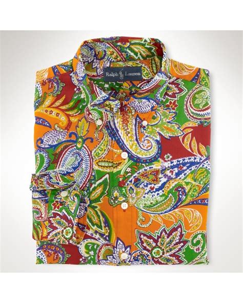 Polo Ralph Lauren Customfit Paisley Shirt For Men Lyst