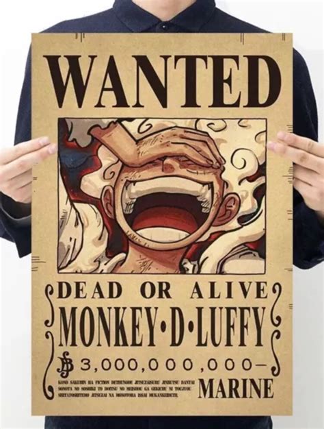 ONE PIECE LUFFY Wanted Poster PicClick