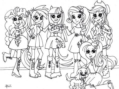 My Little Pony Equestria Girls Coloring Pages At