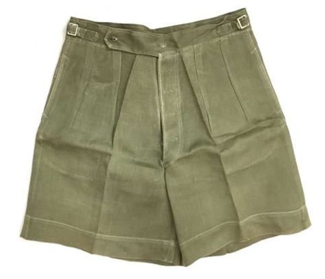 Original Ww2 Era Indian Made British Jungle Green Shorts