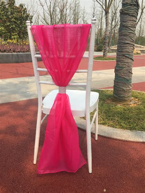 Crystal organza chair sashes satin chair sashes. 2019 Wholesale Outdoor Wedding Chair Sashes Ribbon With ...