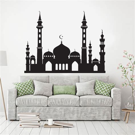 Make your home peaceful with our islamic wall stickers, frame and personalised islamic. Makkah City Skyline Islamic Wall Art Sticker Muslim Home ...