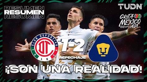 Resumen Y Goles Toluca Pumas Grita M Xico Bbva Ap