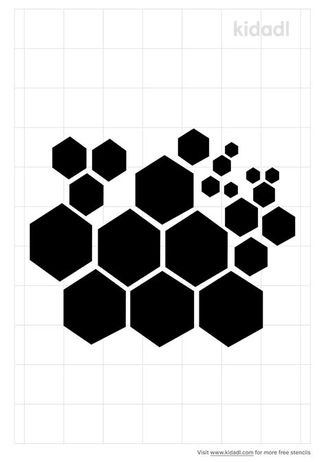Free Geometric Hexagon Stencil Stencil Printables Kidadl