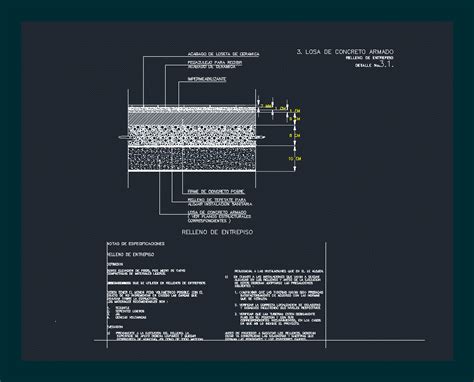 Reinforced Concrete Slab Construction Detail Dwg Detail For Autocad Designs Cad