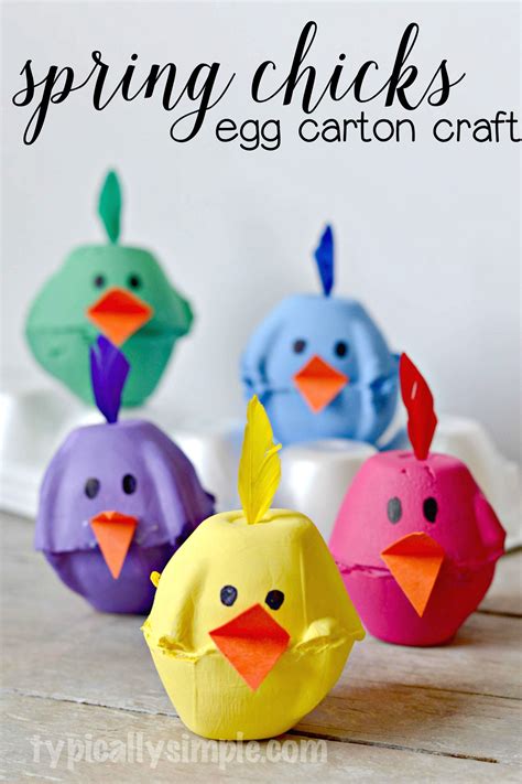 Spring Chicks Egg Carton Craft Fun Easter Crafts Easy Easter Crafts