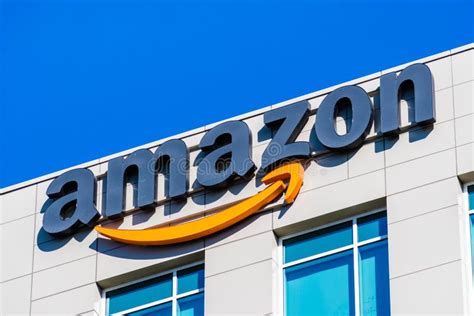 Amazon Logo Displayed At The Company S Hq Editorial Stock Image Image