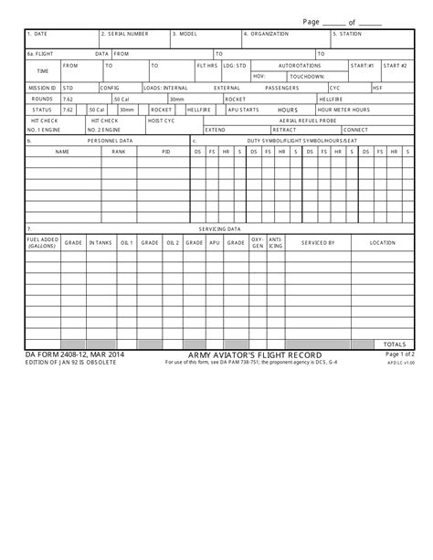 Da Form 2408 12 Fill Out Sign Online And Download Fillable Pdf