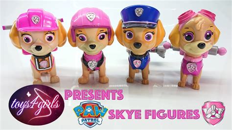 Paw Patrol Skye The Girl Pup Figures Collection Review Video Youtube
