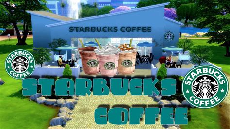 The Sims 4 Starbucks Coffee Speed Building Youtube