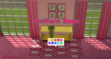Violas Pattern Rug Recolors For The Sims 4 Violablu ♥ Pixels And Music