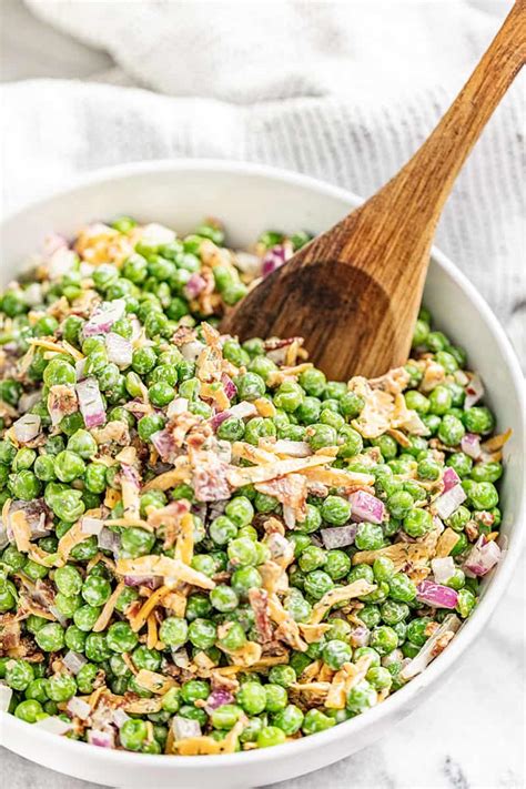 Easy Pea Salad The Stay At Home Chef