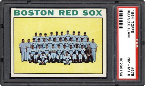 1964 Topps Red Sox Team Psa Cardfacts