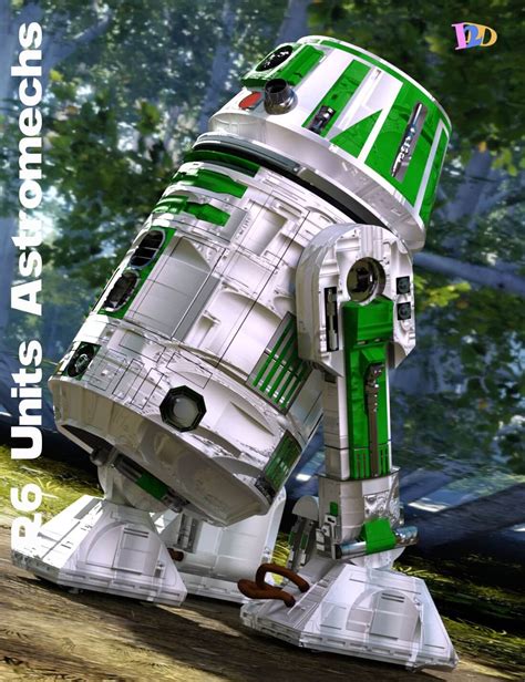 Star Wars Series R6 Astromechs Units Daz Content By Den