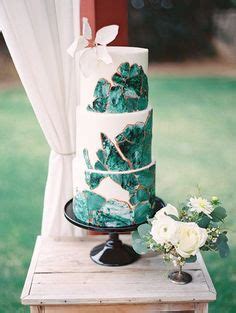 Wedding Trends We Love Geodes And Agates Emerald Wedding Cake Naked Wedding Cake Geode Cake