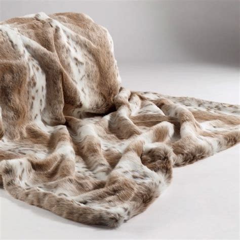 Tan Lynx Faux Fur Throwblanket L And Xl Home And Lifestyle From The
