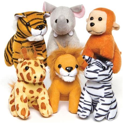 Jungle Animal Plush Toys Baker Ross