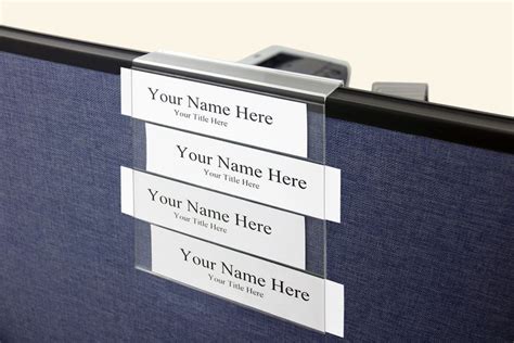 Cubicle Nameplate Holder Name Plate Personalized Name Plates Plate