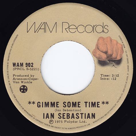 Ian Sebastian Gimme Some Time Releases Discogs