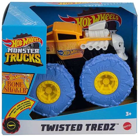 Hot Wheels Monster Trucks Twisted Tredz Bone Shaker Vehicle Orange
