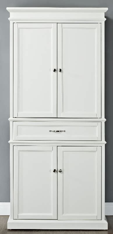 Modern kitchen pantry cabinet with drawers. Tall White Pantry - FFvfbroward.org