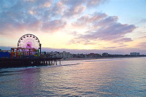 Santa Monica Sunrise Stock Photos Pictures And Royalty Free Images Istock