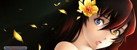 Anime Beautiful Girl Cover Photos For Facebook Id 189