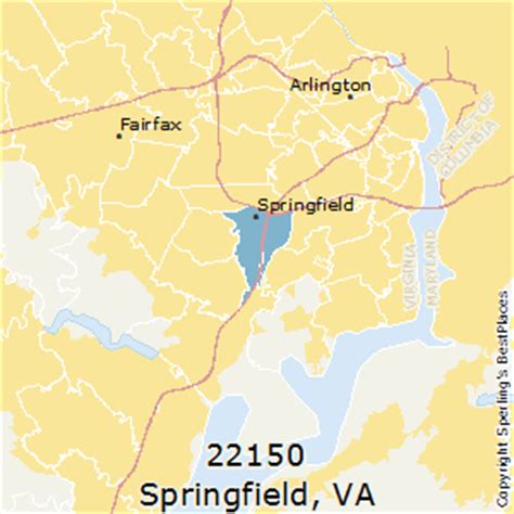 Springfield Va Zip Code Map Tourist Map Of English