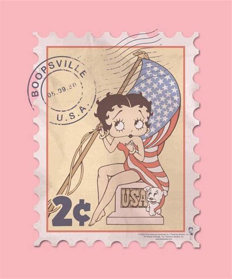Betty Boop Wall Art Digital Art Boop Vintage Stamp By Brand A