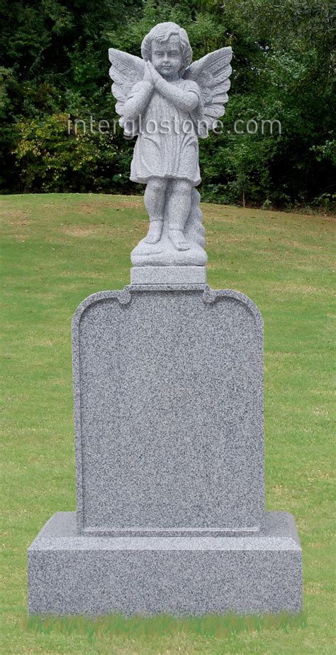 How big is a weeping angel gravestone? Interglo Stone | Praying Angel Headstone