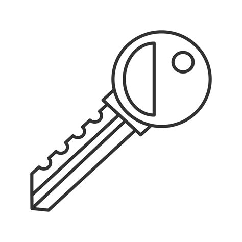 Key Linear Icon Thin Line Illustration Contour Symbol Vector