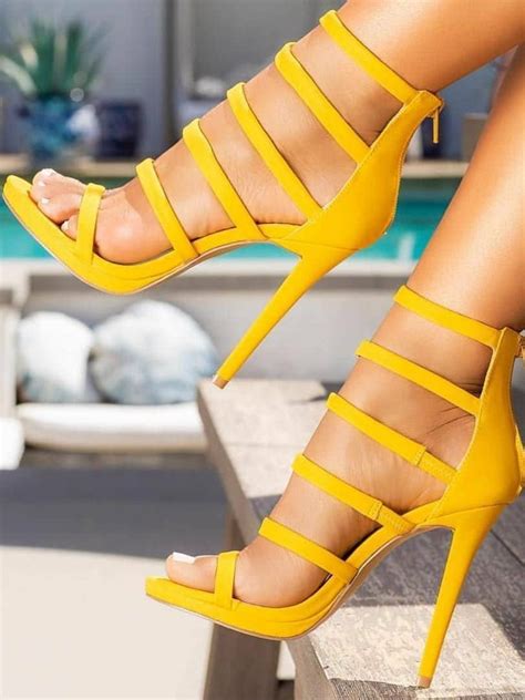 Yellow Heels In 2021 Yellow Shoes Heels Heels Yellow Heels