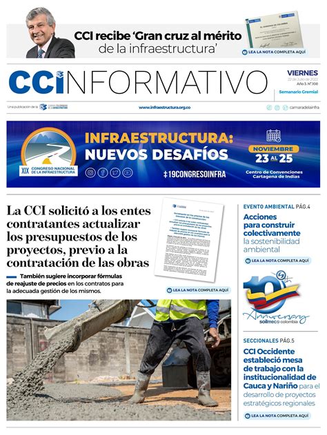 CCInformativo Ed by Cámara Colombiana de la Infraestructura Issuu