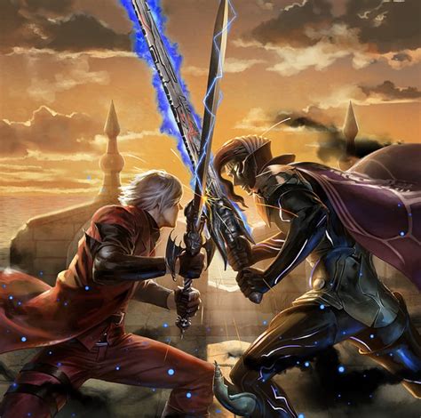 Dante Vs Nelo Angelo Devil May Cry Dante Vs Vergil HD Wallpaper