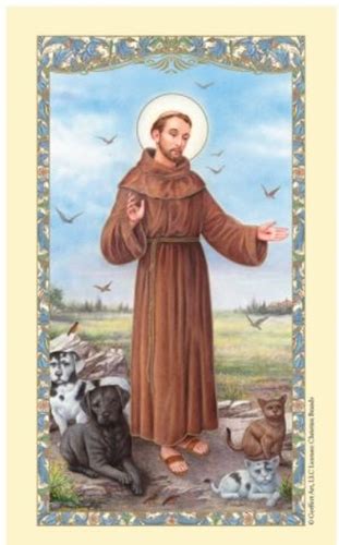 Saint Francis Prayer For My Pet Laminated Prayer Card Discount