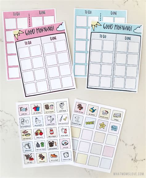 Free Printable Morning Routine Chart For Kids What