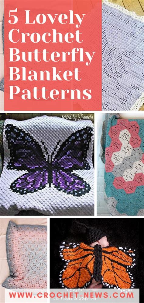 5 Lovely Crochet Butterfly Blanket Patterns Crochet News