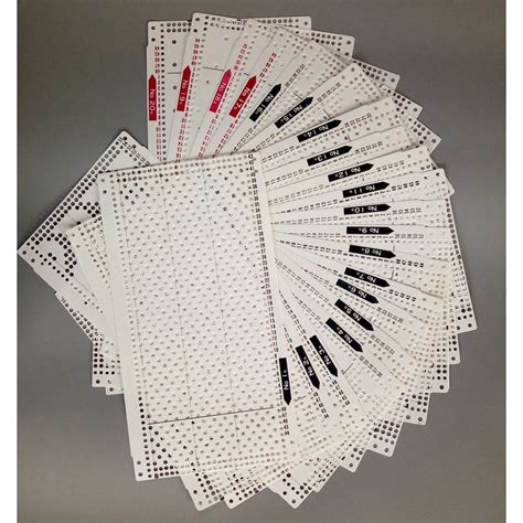 20pcs pre punch card pattern fit for brother knitting machine kh860 kh868 kh830 kh836 kh840