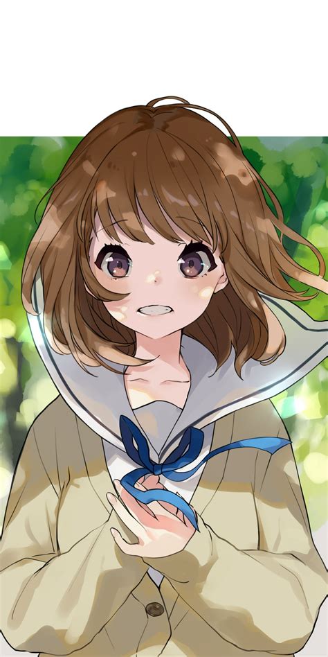 Download 1440x2880 Wallpaper Cute Anime Girl Minimal