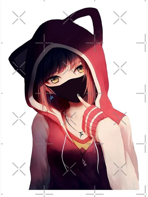 Anime Girl Poster By Herosofanime Redbubble